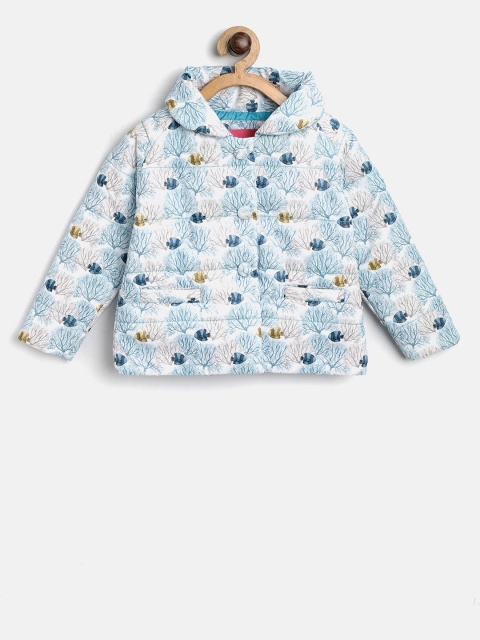 

Wingsfield Girls Blue & White Printed Padded Jacket
