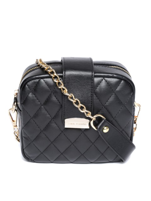 

Lino Perros Black Quilted Sling Bag