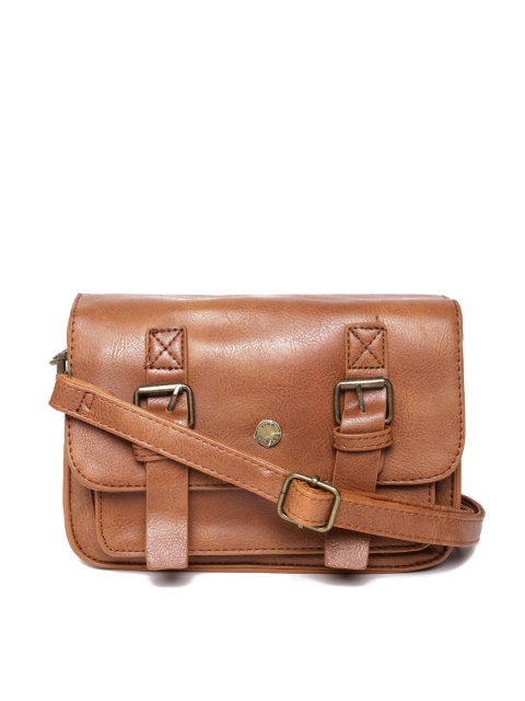 

Lino Perros Tan Brown Solid Sling Bag