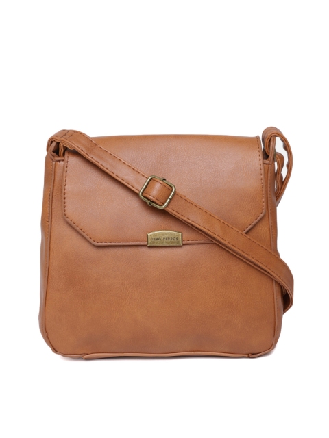

Lino Perros Tan Brown Solid Sling Bag
