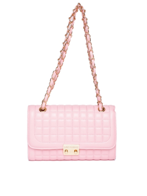 

Lino Perros Pink Solid Quilted Shoulder Bag