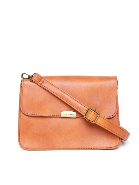 

Lino Perros Tan Brown Solid Sling Bag