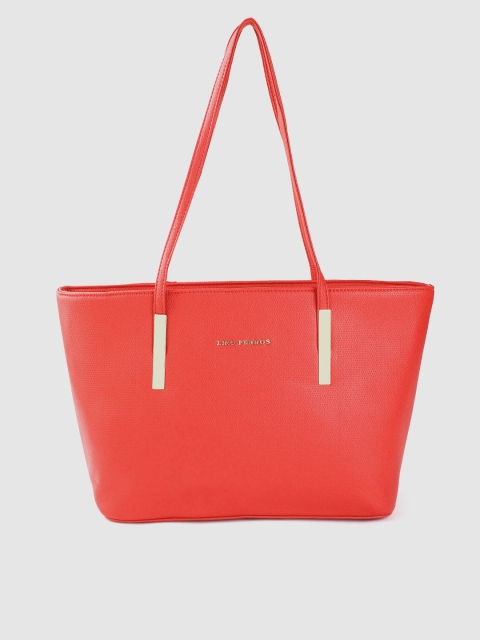 

Lino Perros Red Textured Structured Shoulder Bag