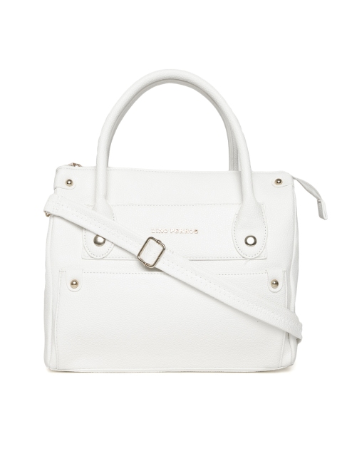 

Lino Perros White Solid Handheld Bag