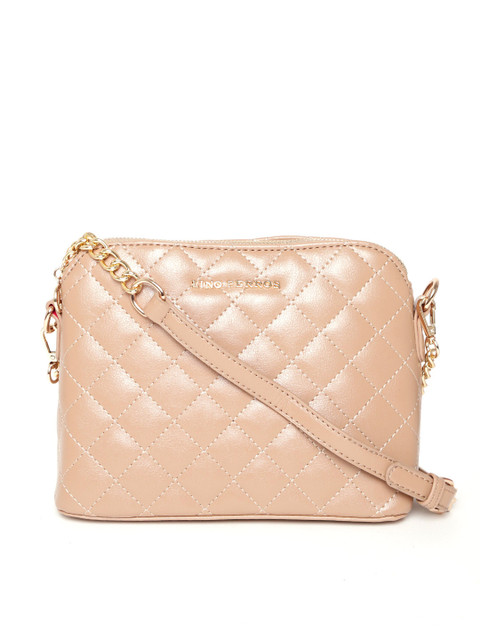 

Lino Perros Beige Quilted Sling Bag