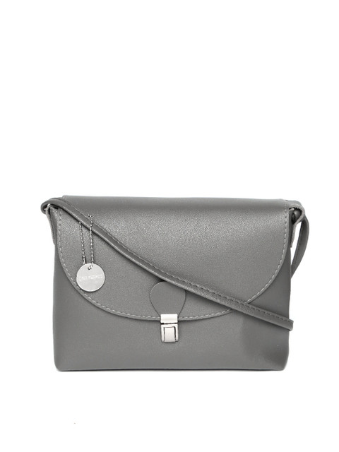 

Lino Perros Grey Solid Sling Bag