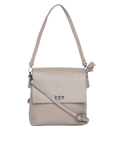 

Lino Perros Brown Solid Shoulder Bag with Detachable Sling Strap