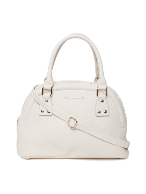 

Lino Perros Off-White Solid Handheld Bag