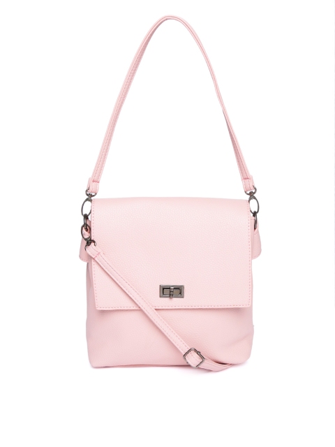 

Lino Perros Pink Solid Shoulder Bag with Detachable Sling Strap