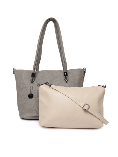 

Lino Perros Grey Textured Shoulder Bag