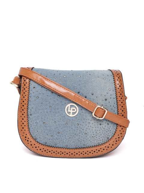 

Lino Perros Blue Embellished Sling Bag