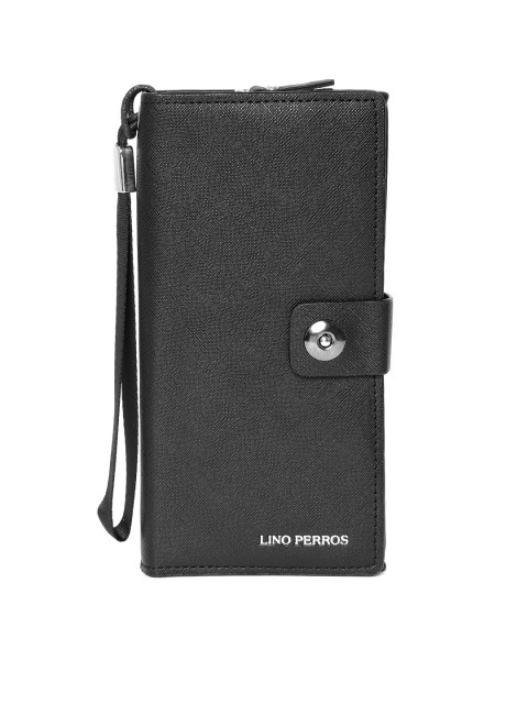 

Lino Perros Women Black Solid Two Fold Wallet
