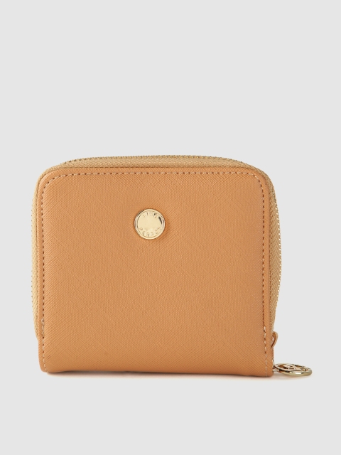 

Lino Perros Women Khaki Solid Zip Around Wallet