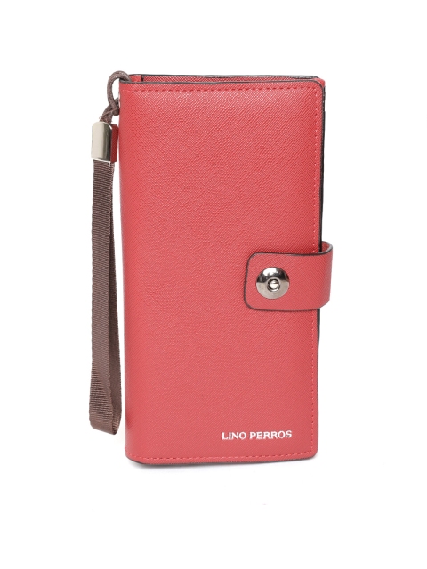 

Lino Perros Women Red Solid Two Fold Wallet