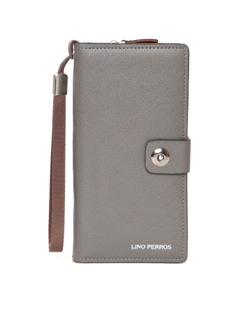 

Lino Perros Women Grey Solid Two Fold Wallet