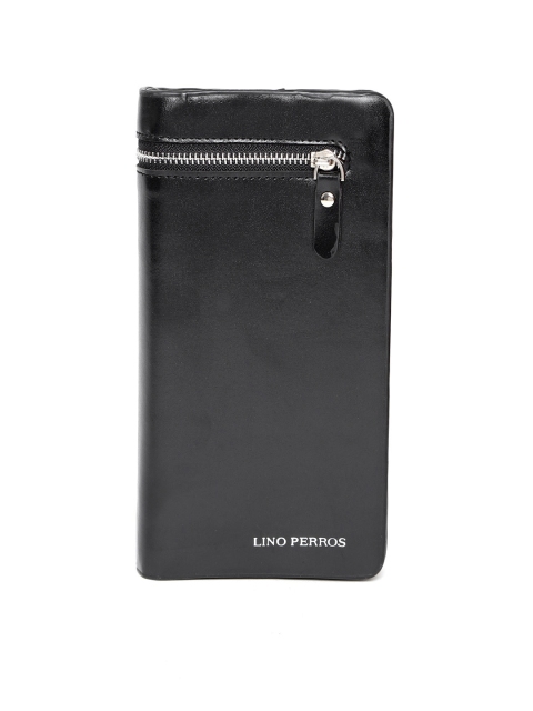 

Lino Perros Women Black Solid Two Fold Wallet