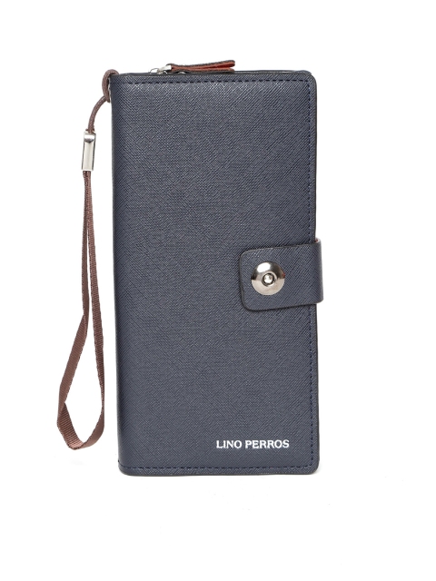 

Lino Perros Women Navy Blue Solid Two Fold Wallet