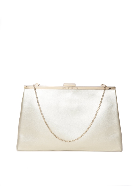 

Lino Perros Gold-Toned Solid Clutch