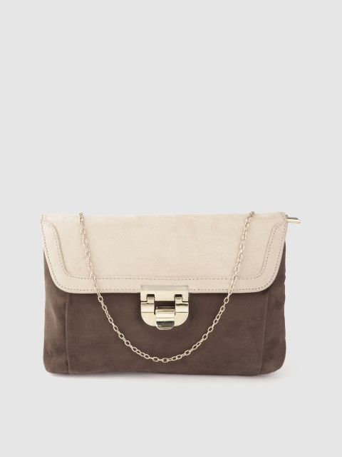 

Lino Perros Brown & Off White Colourblocked Purse
