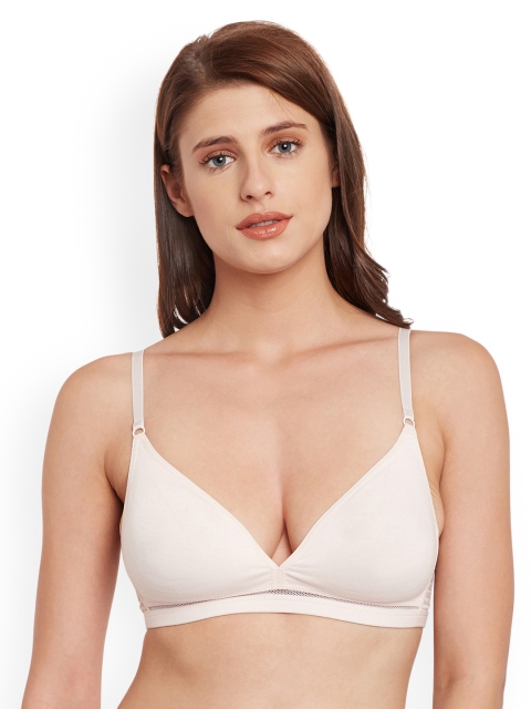

SECRETT CURVES Beige Solid Non-Wired Non Padded Everyday Bra OPWNTL