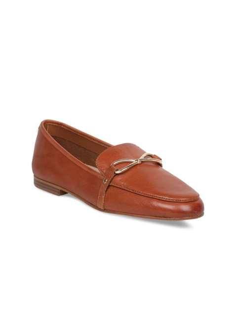 

ALDO Women Brown Leather Loafers