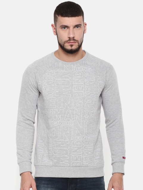 

Being Human Clothing Men Grey Sweatshirt