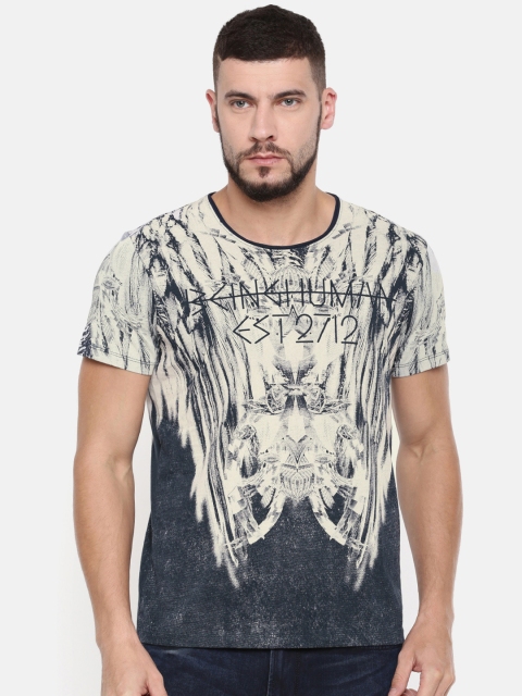 

Being Human Men Navy Blue Printed Round Neck T-shirt