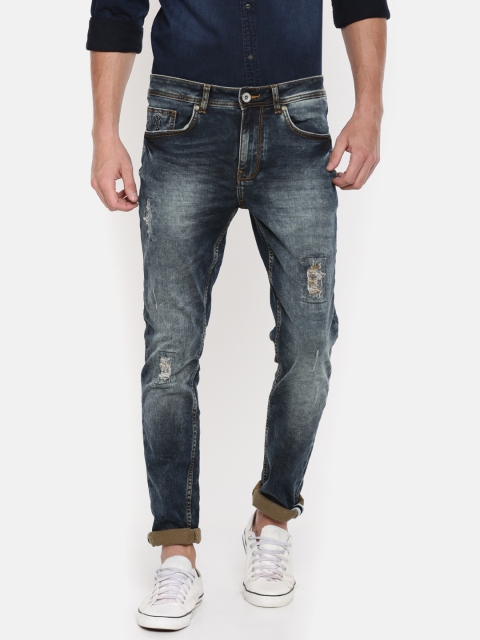 

Being Human Men Blue Slim Fit Mid-Rise Mildly Distressed Stretchable Jeans