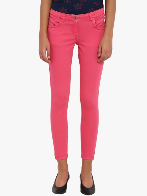 

Park Avenue Women Pink Skinny Fit Mid-Rise Clean Look Stretchable Jeans