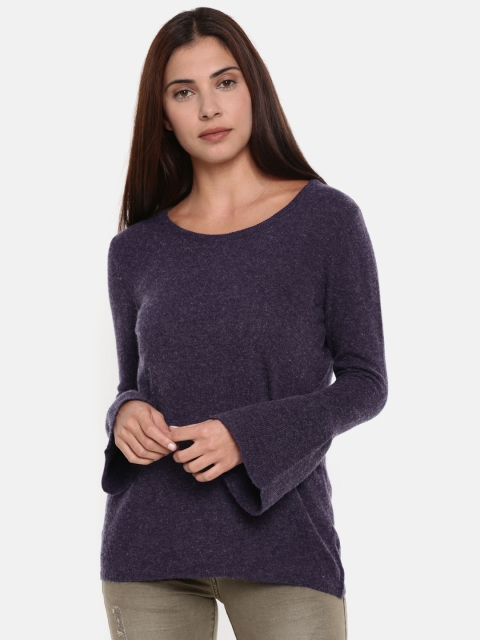 

Fame Forever by Lifestyle Women Navy Blue Solid Pullover