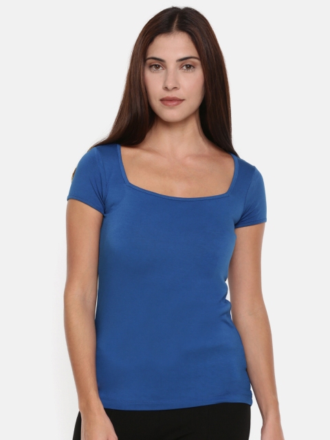 

CODE by Lifestyle Women Blue Solid Top