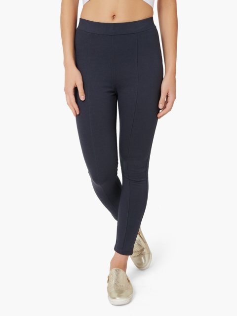 

CODE by Lifestyle Women Navy Blue Solid Tights