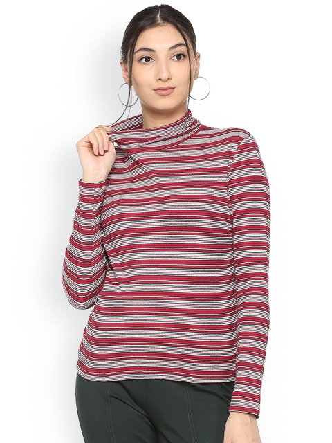 

People Women Red & White Striped Top