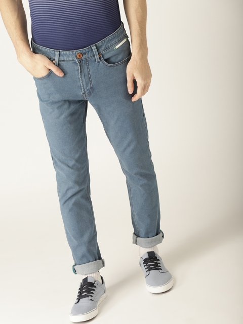 

United Colors of Benetton Men Blue Skinny Fit Mid-Rise Clean Look Stretchable Jeans