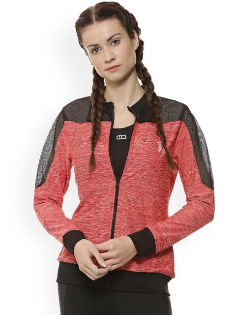 

Campus Sutra Women Red Colourblocked Lightweight Sporty Jacket