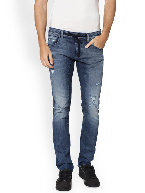 

Jack & Jones Men Blue Slim Fit Low-Rise Clean Look Jeans