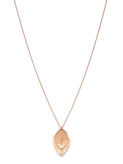 

Gehna 925 Rose gold-Toned Pendant with Chain