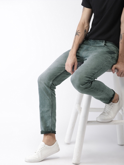 

Mast & Harbour Men Grey Slim Tapered Fit Mid-Rise Clean Look Stretchable Jeans