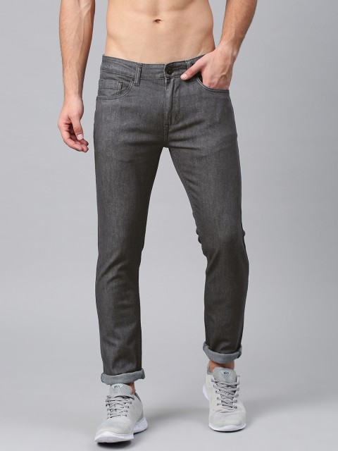 

HRX by Hrithik Roshan Men Black Skinny Fit Mid-Rise Clean Look Stretchable Jeans