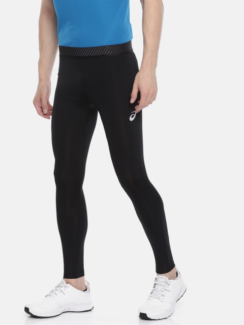 

ASICS Men Black Solid CONDITIONING Tights
