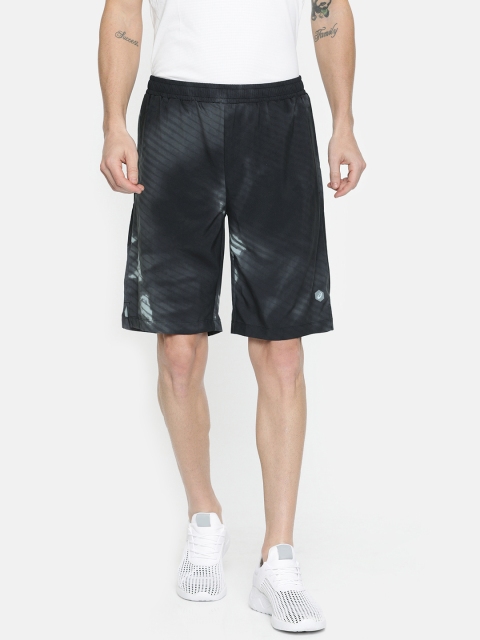 

ASICS Men Black & Grey Printed Regular Fit GRAPHIC WOVEN Sports Shorts