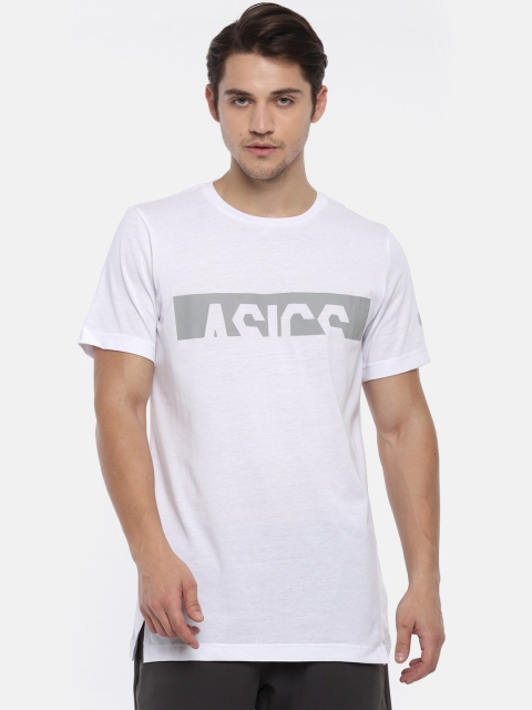 

ASICS Men White Printed GRAPHIC SS Round Neck T-shirt