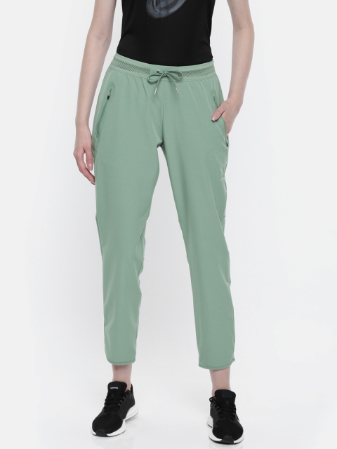 

ASICS Women Green Solid Stretch Woven Cropped Track Pants