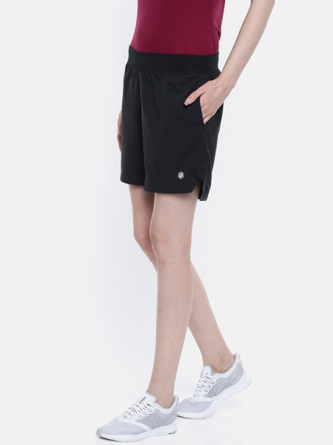 

ASICS Women Black 7IN Solid Regular Fit Sports Shorts