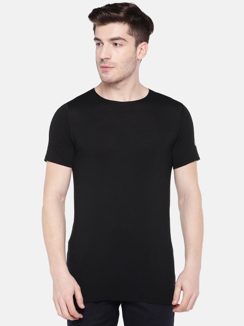 

ASICS Men Black Solid METARUN Round Neck T-shirt