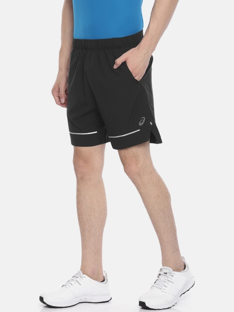 

ASICS Men Black Solid LITE-SHOW 7IN SHORT Regular Fit Sports Shorts