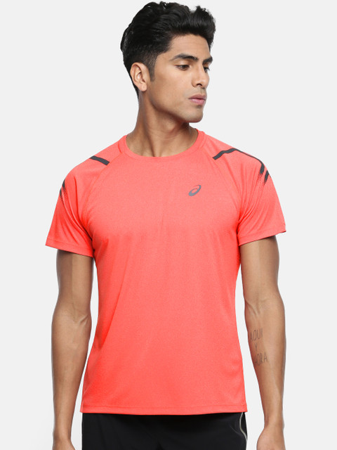 

ASICS Men Red Solid ICON SS TOP T-shirt