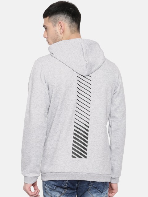 

ASICS Men Grey Printed Hooded Sweatshirt