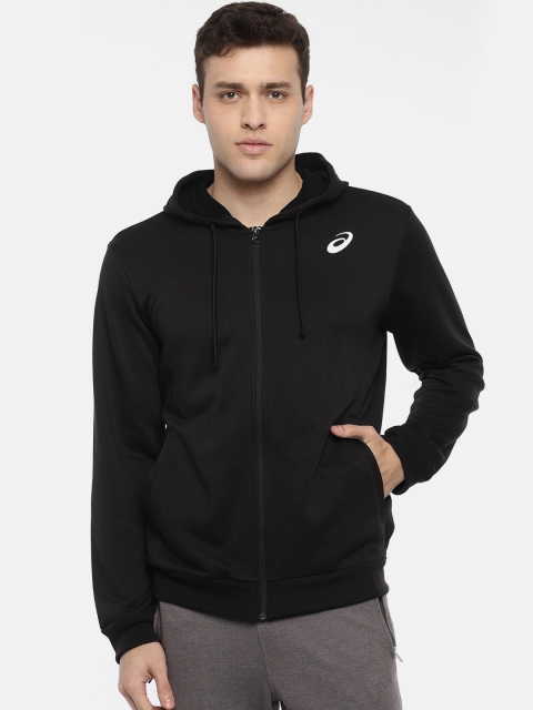 

ASICS Men Black Solid Bomber Jacket ENTRY SWEAT FZ