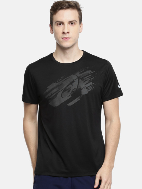 

ASICS Men Black SILVER SS TOP #3 GRAPHIC T-shirt